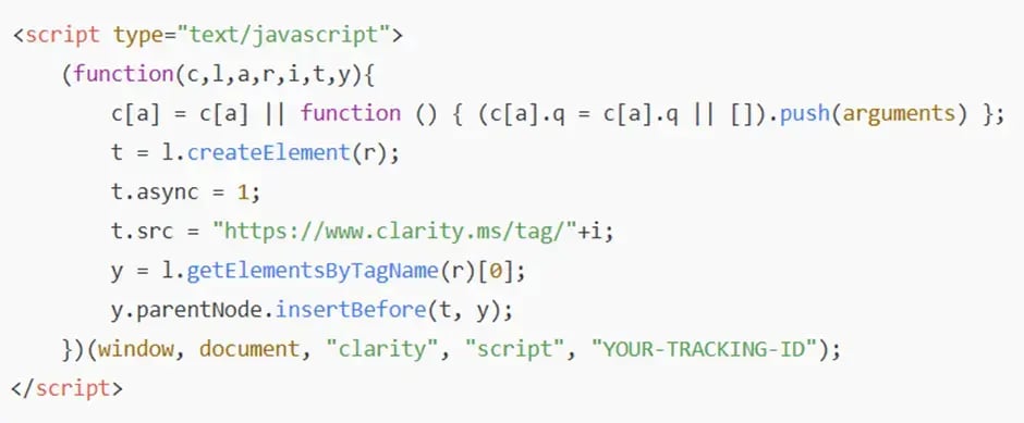 clarity-tracking-code-example