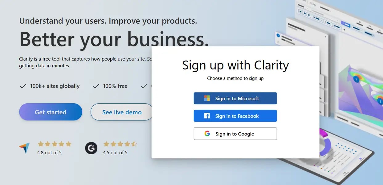 sign-up-clarity-screenshot