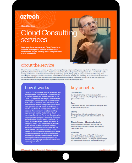 Cloud Consulting Service Datasheet