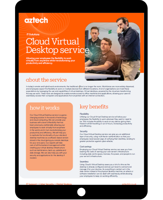 Cloud Virtual Desktop Service Datasheet