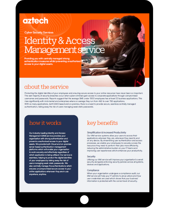 Identity and Access Management - Tablet Datasheet