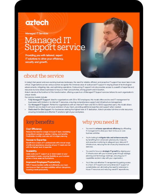 Managed IT Support Service Datasheet