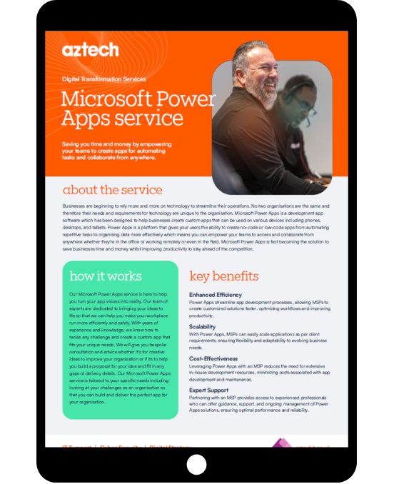 Microsoft Power Apps Service Datasheet